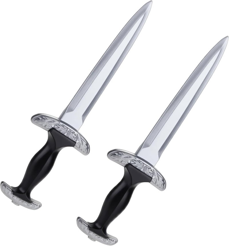 Hapdream Fake Foam Swords, 14.6" Realistic Dagger Knife Toy Swords for Kids Boys Role-Play Accessory, Martial Arts Weapons Prop for Play Fighting, Medieval Knight Toy, Halloween Cosplay - Image 1